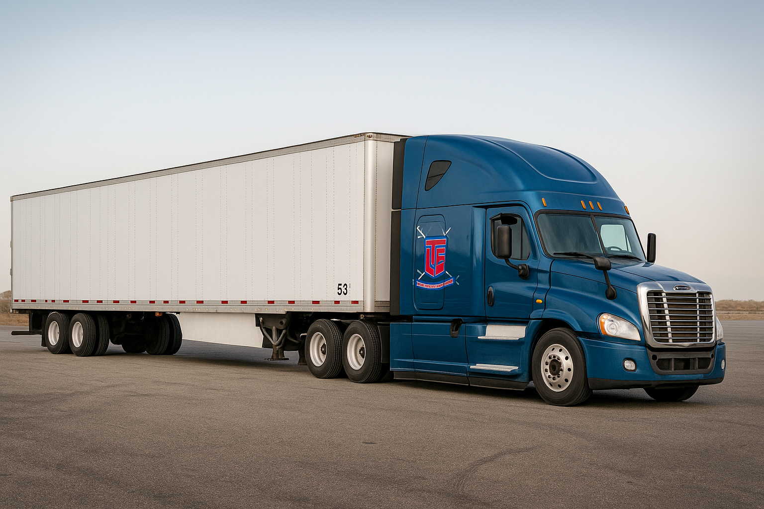 Tractocamión con caja seca 53 y 48 pulgadas